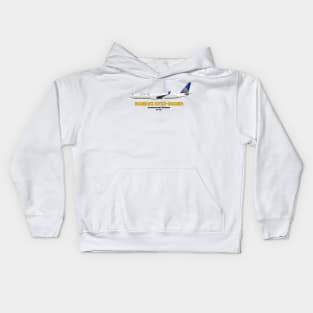 Boeing B737-900ER - Continental Airlines Kids Hoodie